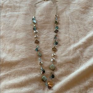 Long Teal Necklace